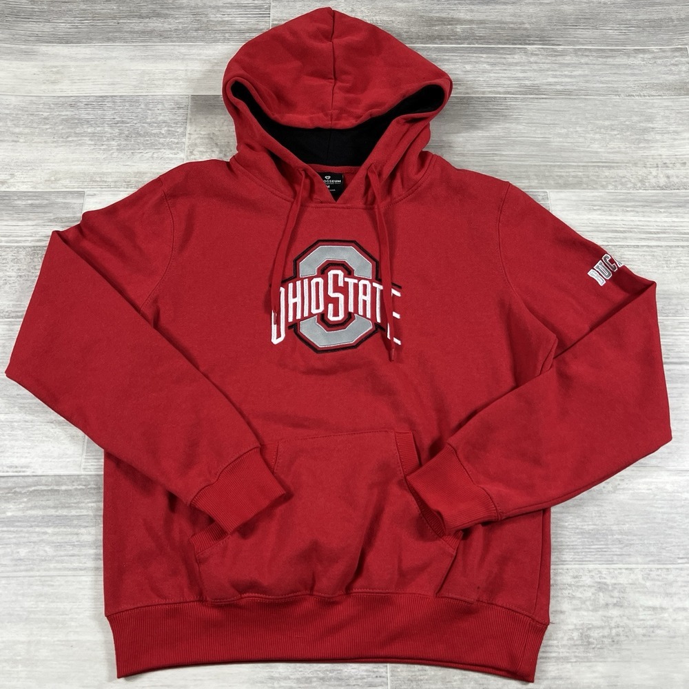 Colosseum Women's Medium Scarlet Ohio State‎ Buckeyes Big Logo Pullover Hoodie - Picture 2 of 10